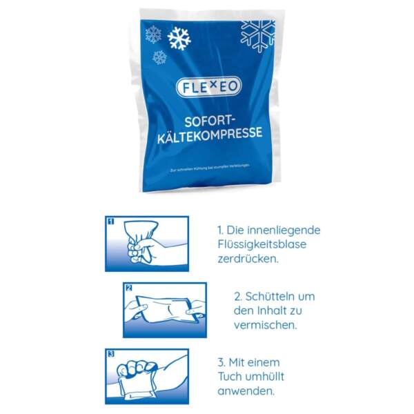FLEXEO Sofort-Kältekompresse - Gebrauchsanweisung