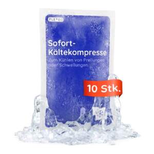 Sofort-Kältekompresse klein, 8 × 13 cm, 10 Stück