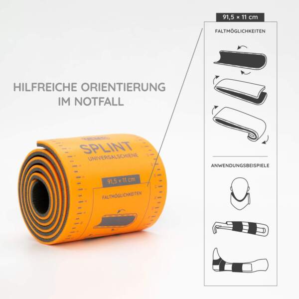 Splint-Schiene (gerollt), 91,4x11 cm, Immobilisationsschienen zur Fixierung und Ruhigstellung – Bild 5