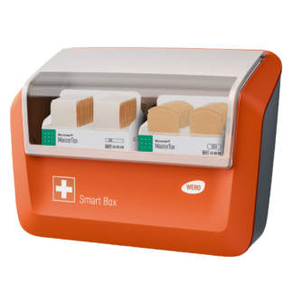 WERO Smart Box® Pflasterspender gefüllt mit MasterTex Pflasterstrips & Fingerpflaster