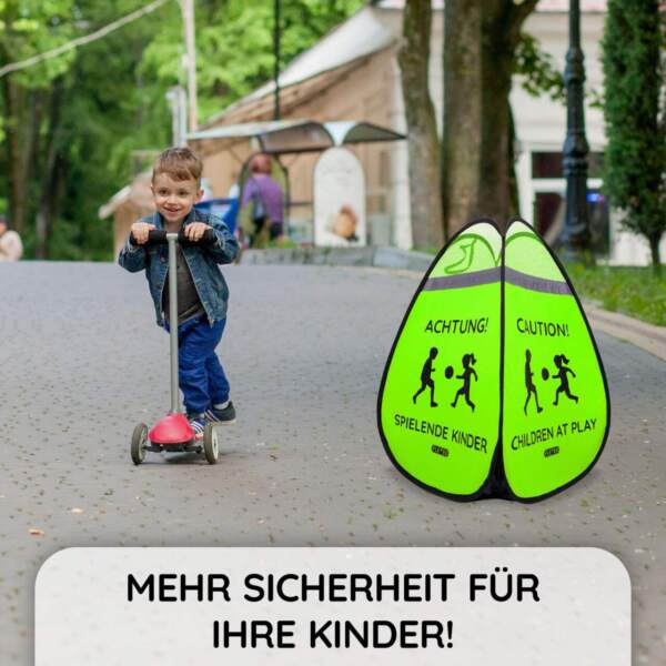 Warnaufsteller "Spielende Kinder", 60 × 40 × 40 cm – Bild 6
