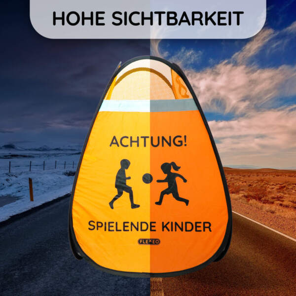 Warnaufsteller "Spielende Kinder", 60 × 40 × 40 cm – Bild 11