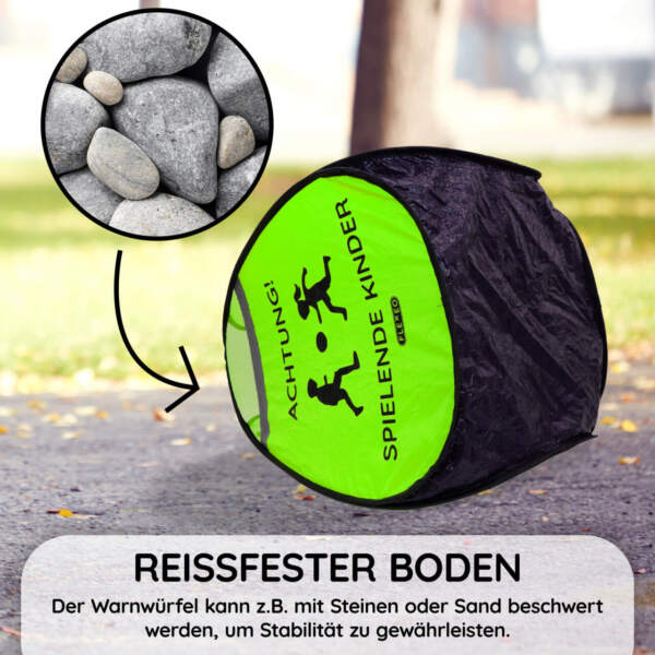Warnaufsteller "Spielende Kinder", 60 × 40 × 40 cm – Bild 5
