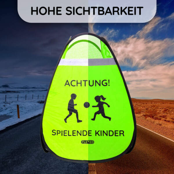 Warnaufsteller "Spielende Kinder", 60 × 40 × 40 cm – Bild 4