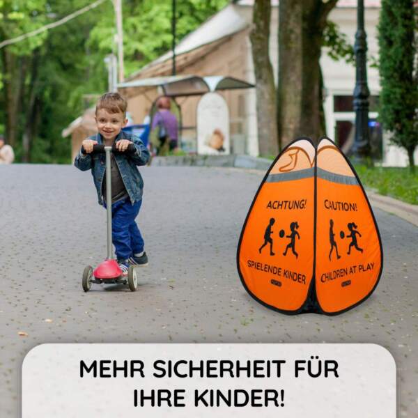 Warnaufsteller "Spielende Kinder", 60 × 40 × 40 cm – Bild 13