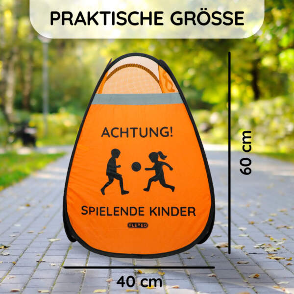Warnaufsteller "Spielende Kinder", 60 × 40 × 40 cm – Bild 9