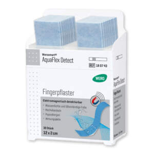 Werosmart AquaFlex Detect Pflasterspender-Einsätze Fingerpflaster 12 x 2 cm