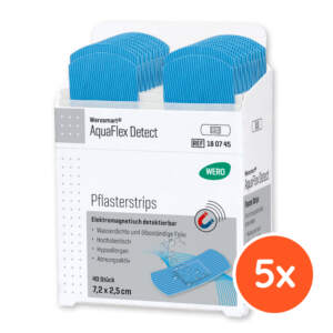 Werosmart AquaFlex Detect Pflasterspender-Einsätze, Pflasterstrips 7,2 x 2,5 cm