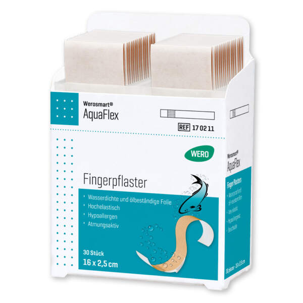 Werosmart AquaFlex Pflasterspender-Einsätze Fingerpflaster 16 x 2,5 cm