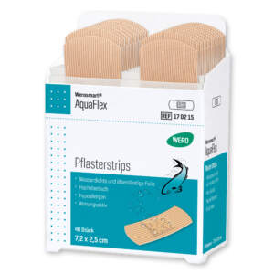 Werosmart AquaFlex Pflasterspender-Einsätze Pflasterstrips 7,2 x 2,5 cm