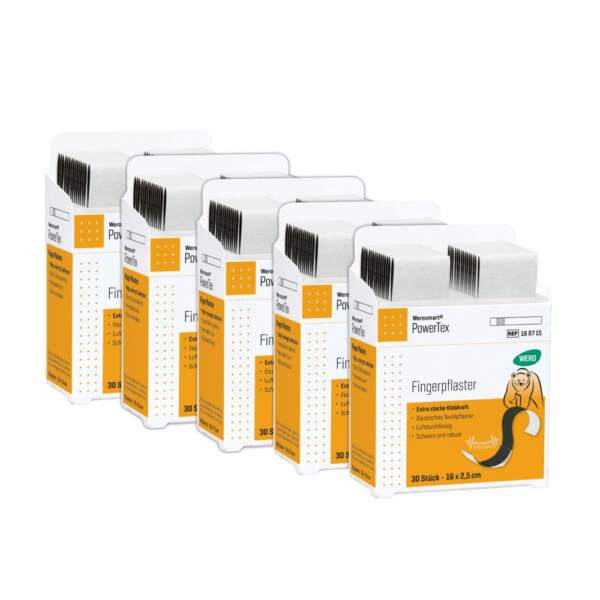 Werosmart PowerTex Pflasterspender-Einsätze Fingerpflaster 16 x 2,5 cm