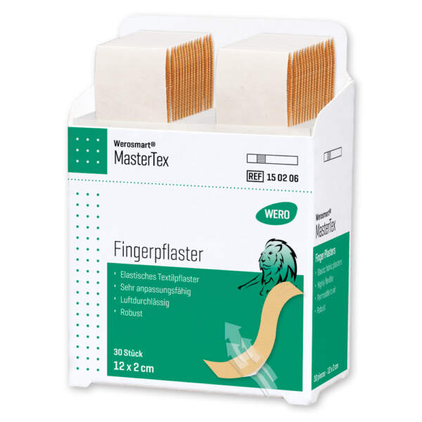 Werosmart® MasterTex Pflasterspender-Einsätze, Fingerpflaster 12 x 2 cm