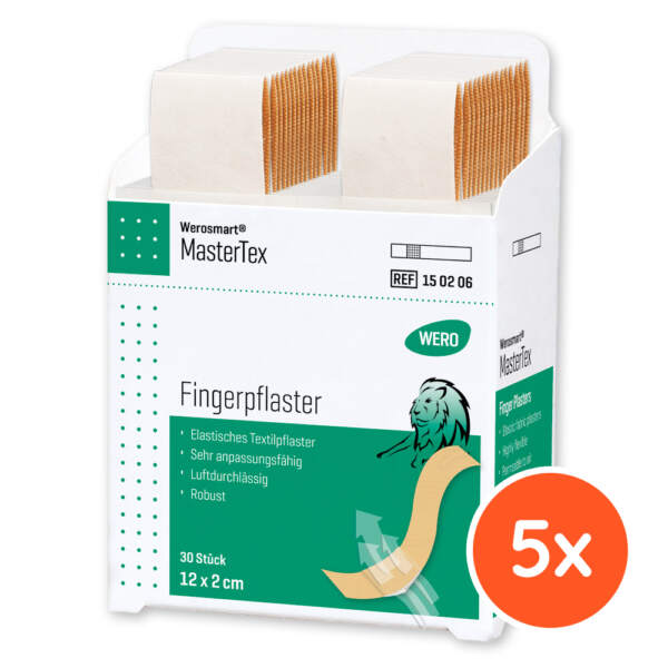 Werosmart® MasterTex Pflasterspender-Einsätze, Fingerpflaster 12 x 2 cm