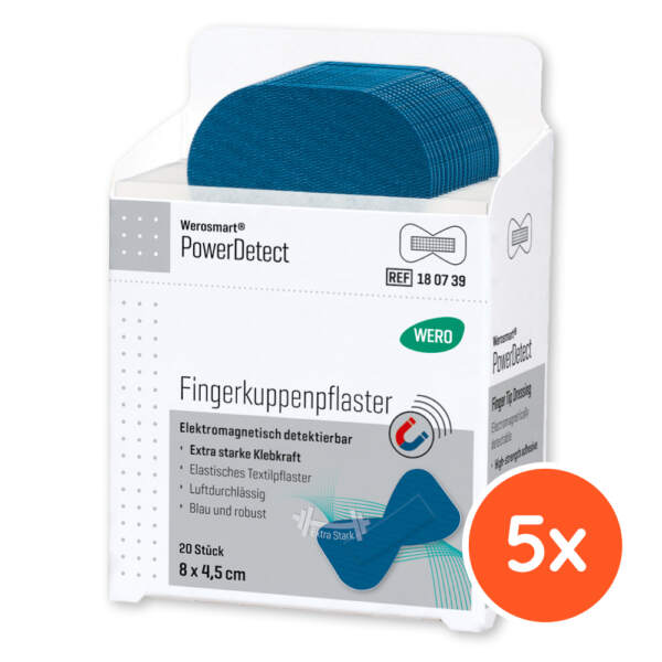 Werosmart PowerDetect Pflasterspender-Einsätze Fingerkuppenpflaster 8 x 4,5 cm