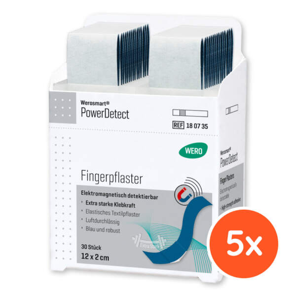 Werosmart PowerDetect Pflasterspender-Einsätze Fingerpflaster 12 x 2 cm