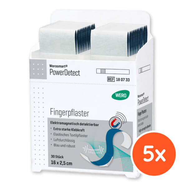 Werosmart PowerDetect Pflasterspender-Einsätze, Fingerpflaster 16 x 2,5 cm