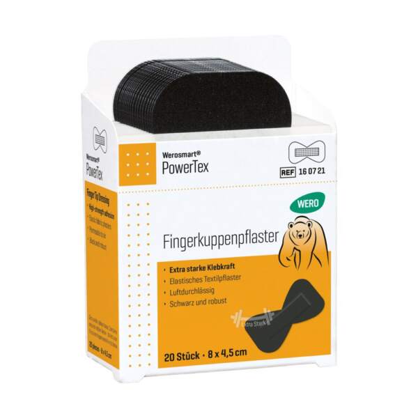Werosmart PowerTex Pflasterspender-Einsätze Fingerkuppenpflaster 8 x 4,5 cm