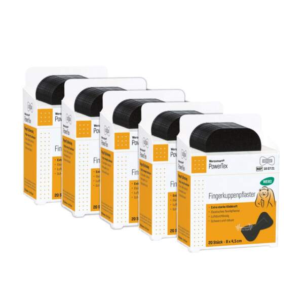 Werosmart PowerTex Pflasterspender-Einsätze Fingerkuppenpflaster 8 x 4,5 cm