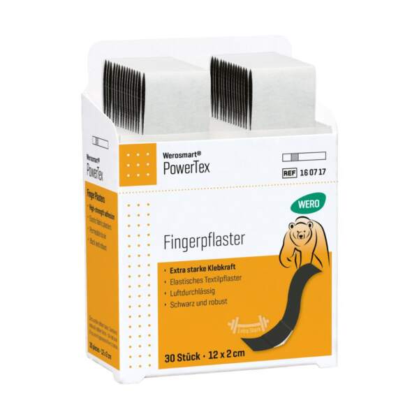 Werosmart PowerTex Pflasterspender-Einsätze Fingerpflaster 12 x 2 cm