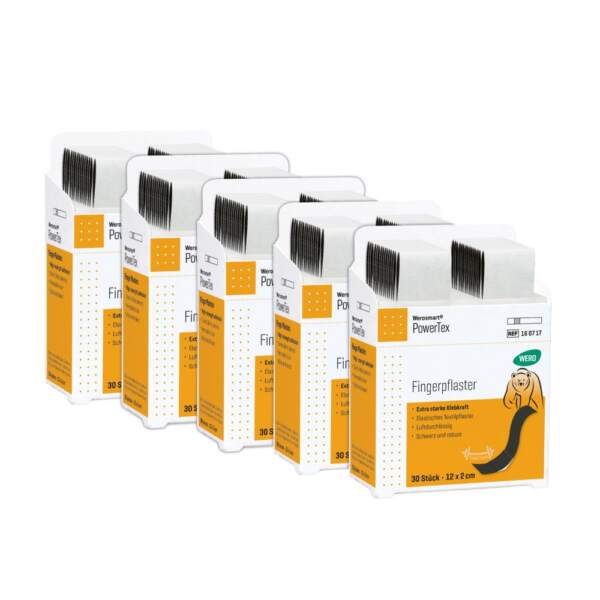 Werosmart PowerTex Pflasterspender-Einsätze Fingerpflaster 12 x 2 cm