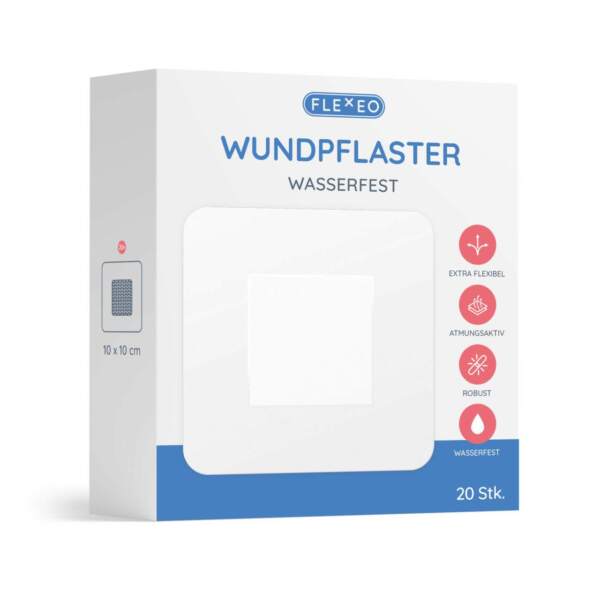 Wundpflaster wasserfest, 10x10 cm, 20 Stück